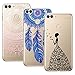 Produktbild Yokata 3 Packs Huawei P Smart Hülle Transparent Handytasche TPU Silicone Bumper Ultra Dünn Slim Durchsichtig Premium Kratzfest Motiv Handyhülle -Mandala Windmühle Mädchen und Schmetterling