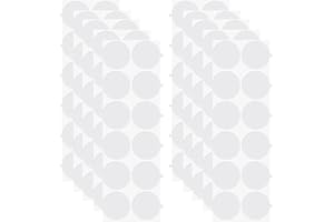 HONATRV 300piezas Pegatinas de Sello de Cera, Puntos Adhesivos Doble Cara, Pegatinas Redondas de Doble Cara, Pegatinas Cara para Encerado Adhesivo Epoxy Resina UV Manualidades(25mm)