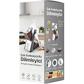 &Ccedil;ok Fonksiyonlu Manuel Sebze Dilimleyici ve Doğrayıcı 4 Bı&ccedil;aklı | Ayarlanabilir Kalınlık