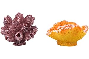 PSSOPP Corail Artificiel, 2pcs réaliste Plantes artificielles de résine de Corail décoratif Aquarium décor décor de réservoir de Poissons décorations d'eau de sel Frais Ornement sous-Marin