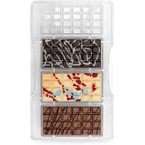 Moule à Chocolat En Silicone 2 Pièces - Format Tablette Profonde - Pour Chocolats Et Barres Protéinées