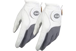 Dega - Guanti da golf in 100% Cabretta in pelle da uomo, con impugnatura morbida, per mano sinistra