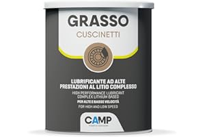 CAMP Grasso Cuscinetti - Grasso al Litio per Cuscinetti e Rulli ad Alto Potere Additivo, Grasso Lubrificante con Proprietà Antiruggine e Antiusura - Resiste a Vibrazioni e Centrifugazione, 1 kg