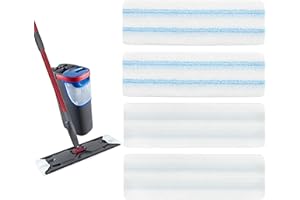 SWIFTCTRL 4 pezzi di panni in microfibra per mocio H2PrO Mop Kit, ricarica in microfibra per O-Cedar H2PrO, rimuove facilmente le macchie difficili
