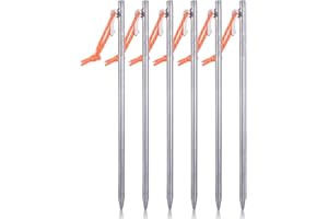 Boundless Voyage Paquete de 6 Clavijas para Carpas de aleación de Titanio de Alta Resistencia