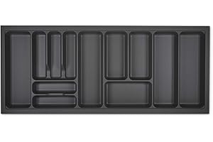 ORGA-BOX I Portaposate 1119 x 473 grigio orione con struttura perlata e rivestimento antiscivolo per Tandembox Antaro/Intivo e ModernBox in armadio da 120 cm