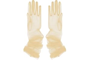 dPois Guantes de Tul Transparente Mujer Vintage Guantes hasta Codos Novia Accesorios Guantes Largos para Boda Fiesta Fotografía Disfraz Accesorios Elegante y Sexy 70CM