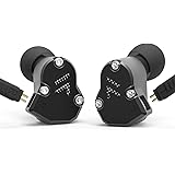 RevoNext QT2 Triple Driver In-ear Earphone, Detachable Wired Headphone Earbuds Hifi Stereo Headset with Dynamic Driver and Ba