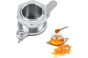 Jeffergarden Honig Schieber, Honigschieber Honey Valve Tool Honig Hahn Edelstahl Auszieher Abfüllanlage Bienenzucht Werkzeug Splitter Bee Cultured Filling Tool