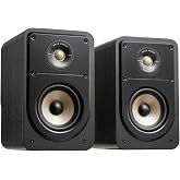 Polk Audio Signature Elite ES15 Bookshelf Speakers, Hi-Fi Speakers for Home Theater Sound System, Hi-Res Audio, Black