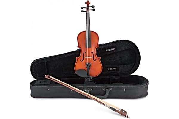 Violon étudiant 1/4 de taille par Gear4music avec archet Rosin et étui