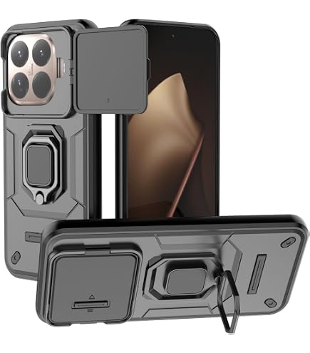 XINYEXIN Cover per Xiaomi Redmi Note 13 5G, Custodia con Protezione Fotocamera [360° Magnetica Anello Supporto] Hard PC y TPU Silicone Antiurto Custodie - Blu scuro