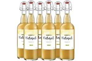 KOMBUTXA Te KOMBUCHA BEVANDA ECOLOGICA - 6 x 750 ml ti fermentato bio organic tea bevanda energetica senza zucchero aggiunto (naturale)