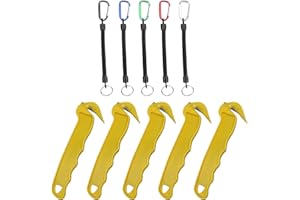 FunnAura 5 Pcs Box Cutter for Work, Utility Warehouse Box Opener with 5 Anti Lost Ropes