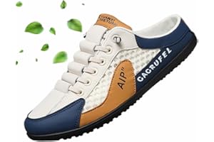 ORANDESIGNE Chaussures à Enfiler Dos Nu pour Homme Pantoufles de Sport Mules Décontractées Légères en Maille Respirante pour Intérieur et Extérieur