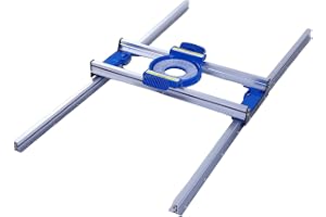 Greensen Router Sled, Aluminiumlegering Plattjocklek Jigg med Precisionsskena och Låg Friktionsglid, för Träplankor Ändskiva