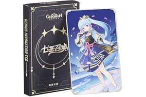 Hanaiette Genshin Impact Genius Invocation TCG Würfel HD komplettes Set von Tarotkarten (32 Stück), LZH-1188