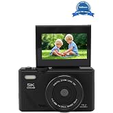 Vothoon 5K 75MP HD Dijital Kamera 18X Dijital Zoom, Flaşlı,3.0 in&ccedil; Ekranlı Digital Fotoğraf Makinesi