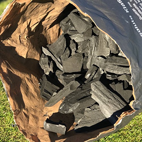 20kg (2x10kg) BBQKontor Buchengrillkohle Holzkohle Buche Grillkohle Buchengrillholzkohle Premium + 20 Stück Anzünder - 2