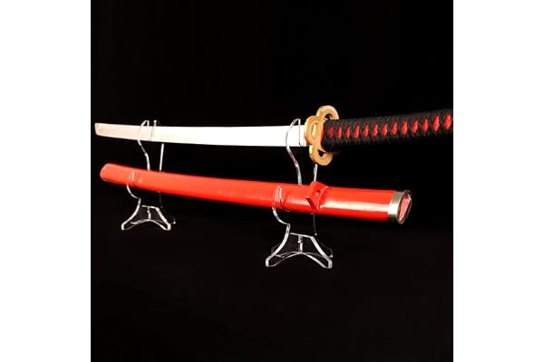WANLIAN Présentoir Katana Porte-couteau de samouraï Acrylique Support d’épée à affichage horizontal pour la vitrine Samurai Sword Katana (transparent)