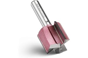 WOBLLMX 3 blad spårfräs 8 mm skaft, Ø 24 mm arbetslängd 20 mm | Professionell hårdmetall monterad spårfräs standard för trä d
