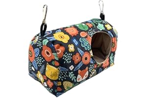 YISAWROY Amaca nido di pappagallo Happy Snuggle Tenda da appendere Inverno Caldo Casa Piccolo animale Hideaway per criceti pappagallini Conures uccello nido caldo amaca per gabbia pappagallo coccole piccolo