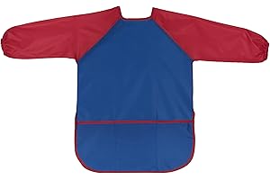 PAINT AND PLAY TODAY Childrens Kids Toddler Waterproof Play Apron With Pockets. Age 2-5 Years - Painting, Baking, Cooking, Smock