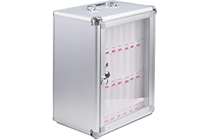 TOOSOAR Handy Aufbewahrungsschrank,mit Nummerierung und Schloss,für Klassenzimmer, Prüfungen, Fabrikarbeiten(24 Slots)