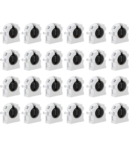 Portalampada T8 G13 Per LED - 10 Pezzi, 2A, Materiale PC - Foto 2