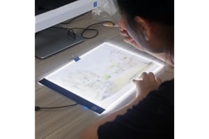 SUNNYMI LIFE Overstock Items Clearance, Portable A5,A4,A3 Tracing LED Copy Board Light Box, Dimmable LED Artcraft Light Box, Slim Light Pad, USB Power Cable Copy Drawing Board Tracing Table