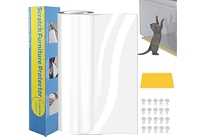 Lovcoyo Protezione Graffi Gatto, 30X300CM Protezione antigraffio per gatt, Divano Gatti Graffi Protezioni per Mobili per Divani, PVC Anti-Graffio Protector, Protezione per Divano Porta e mobilia