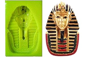 LOVELEGIS Moule en silicone Tuthankamon Pharaon égyptien - savon - résine - plâtre - idée cadeau de Noël et d'anniversaire - moules en silicone - moule artisanal
