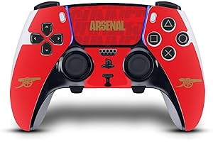 Head Case Designs Officially Licensed Arsenal FC Red and Gold Crest Logos Vinyl Sticker Gaming Skin Decal Cover Compatible With Sony PlayStation 5 PS5 DualSense Edge Controller