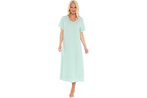 SUZY & ME Ladies Long Plus Size Luxury Soft Touch Jersey Nightshirt. Sizes 14-16 18-20 22-24 26-28 30-32