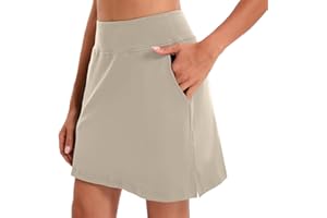 Oyamiki Skorts for Women UK Athletic Tennis Skirt with Shorts Casual Pockets Golf Skort High Waist Workout Summer Skirts