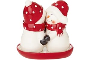 WIDDLE GIFTS LTD Novelty Christmas Salt and Pepper Pot Set - Snowmen