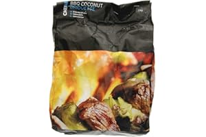 Chef Aid Grillbriketts, hochwertig, 100 % natürliche Holzkohle aus verantwortlicher Forstwirtschaft, einfach anzuzünden und dauerhaft