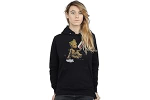 ABSOLUTE CULT Marvel Women's Guardians Of The Galaxy Groot Tape Hoodie