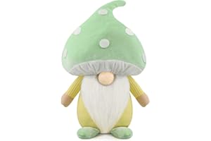 Gehydy Champiñón Gnomo Navidad Decoración Nomo Duende Christmas Decorations para Hogar Casa - Verde