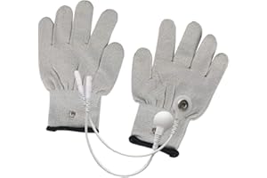 CareforYou Guanti conduttivi EMS EMS Guanti con elettrodi a scatto Pad Guanto da massaggio