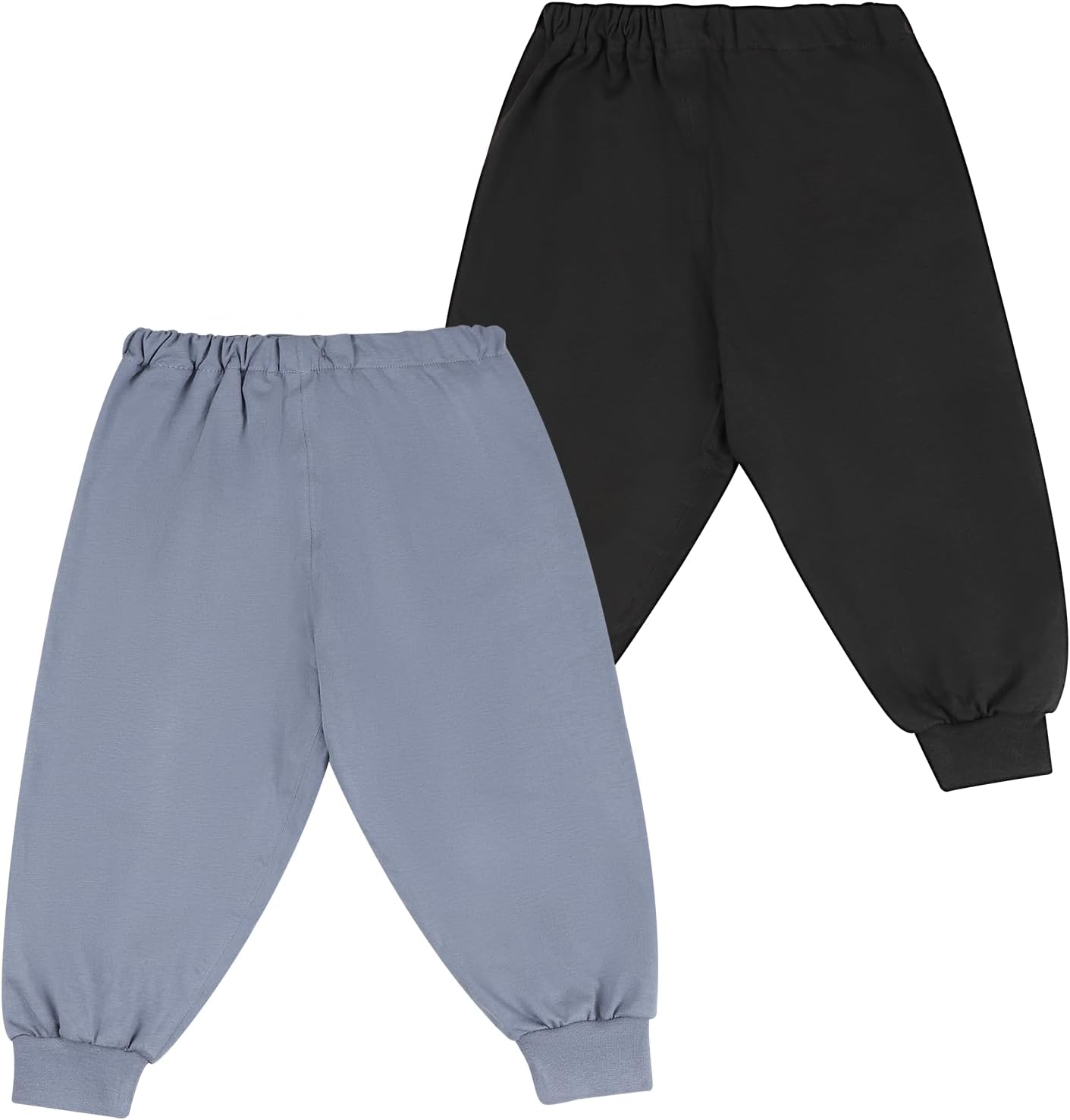 FLYISH DIRECT Potty Training Pants Lightweight, 100% Cotton Breathable Potty Training Trouser for Toddlers, Reusable Toilet Training Pants with Waterproof TPU for Boys and Girls, Black and Grey, M