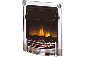 Dimplex Horton Chrome Inset Optiflame Plus Electric Fire