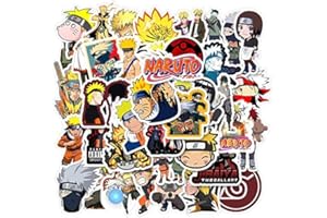 HUAYAO Adesivi in vinile impermeabili per bottiglie d'acqua, bagagli, biciclette, auto, 50 pezzi