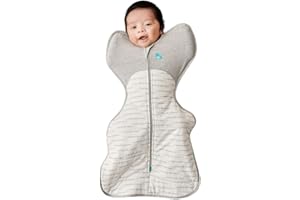 Love To Dream Swaddle Up, taglia media 6-8,5 kg, White Dreamer, vestibilità aderente per un buon sonno, temperatura 2,5 Tog (16-20°C), lavabile in lavatrice e con doppia cerniera