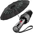 MidingChai Large Windproof Umbrella, UV Umbrella, Automatic Open and Close, Portable Parasol, XXL Parasol on the Go for Golf, Travel & Leisure for Men and Women