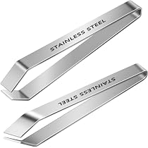 5 Pezzi Pinze da Cucina Professionali Pinza Cucina Acciaio Pinzetta per Lische Pesce Pinzette da Cucina In Acciaio Inox Alimentari Utensili Cucina per Pesci Ossa di Pesce Piume di Pollo
