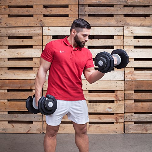 DialTech Einstellbare Hantel von 2,5 bis 25 Kilogramm (2 Stück) - 5