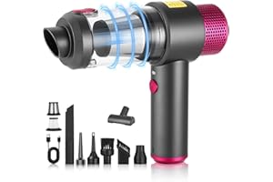 Zaxiva Bezprzewodowy odkurzacz,Mocny odkurzacz,4 w 1 Mini bezprzewodowy samochodowy,Odkurzacz samochodowy mini do samochodów domowych dla zwierząt domowych