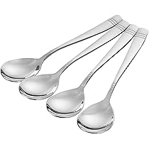 Set Di 6 Cucchiai Da Portata Grandi - Acciaio Inox Per Ristorante E Casa - Foto 2