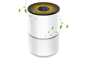 TOPENIX Purificateur d'air HEPA H13 HEPA Filtre purificateur d'air portable avec système de filtration à 4 niveaux et éponge parfumée, 99,97% d'élimination de la poussière, de la fumée, du pollen